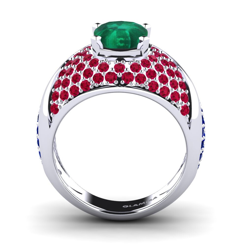 14k White Gold Engagement Ring Velaria
