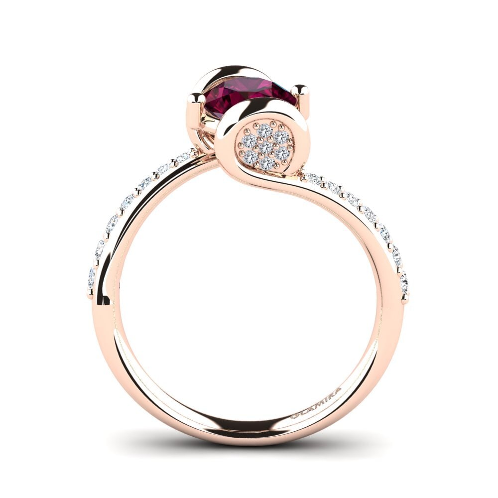 Rhodolite Garnet Engagement Ring Vendela