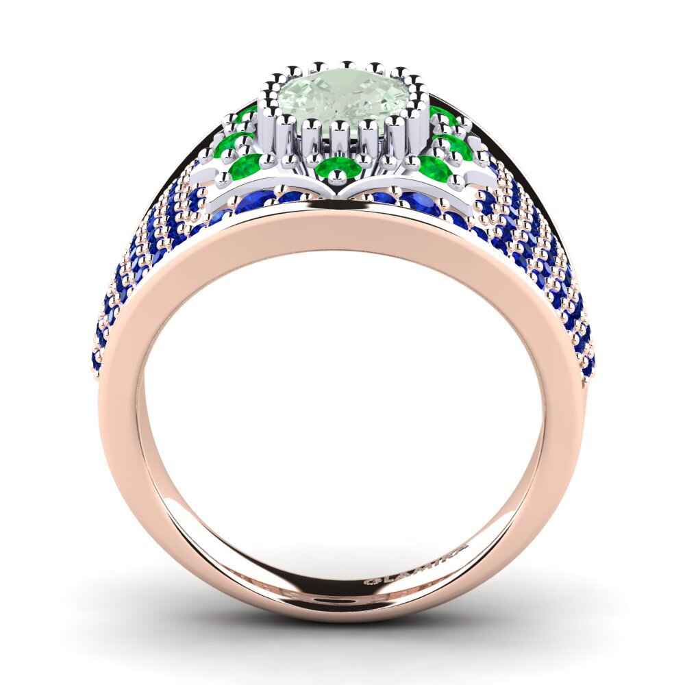 14k Rose & White Gold Ring Venus