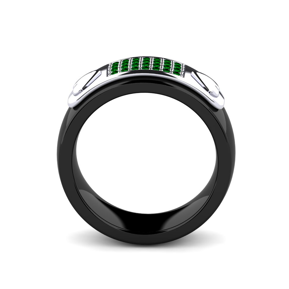 Zircônia Verde Anel Veola