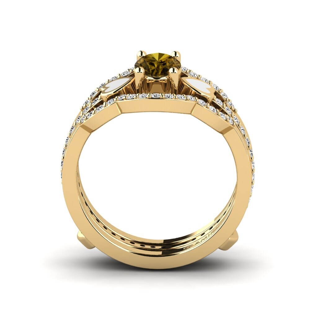 Circón Marrón Anillo Vigetea - SET