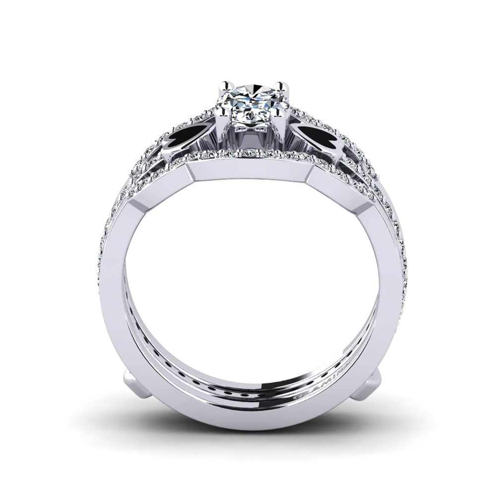 Or Blanc 14k Bague Vigetea - SET
