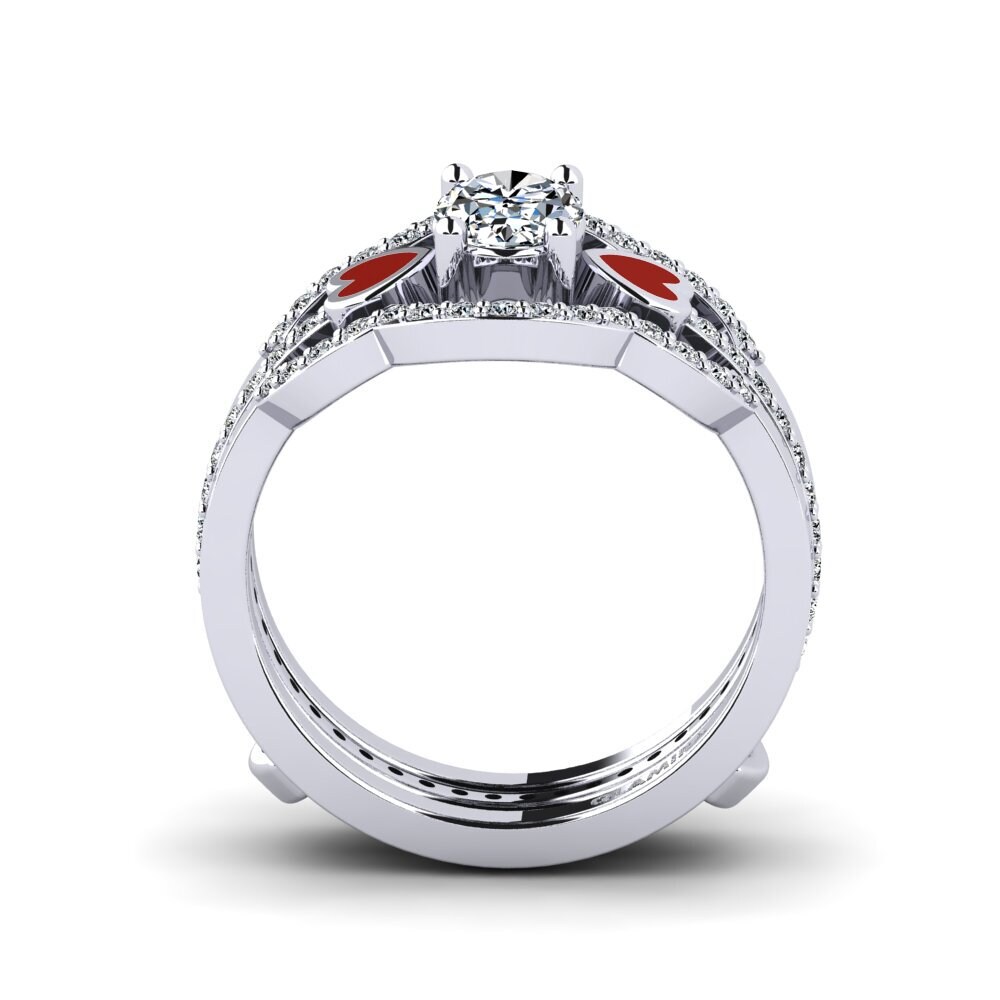 950 Palladium Ring Vigetea - SET