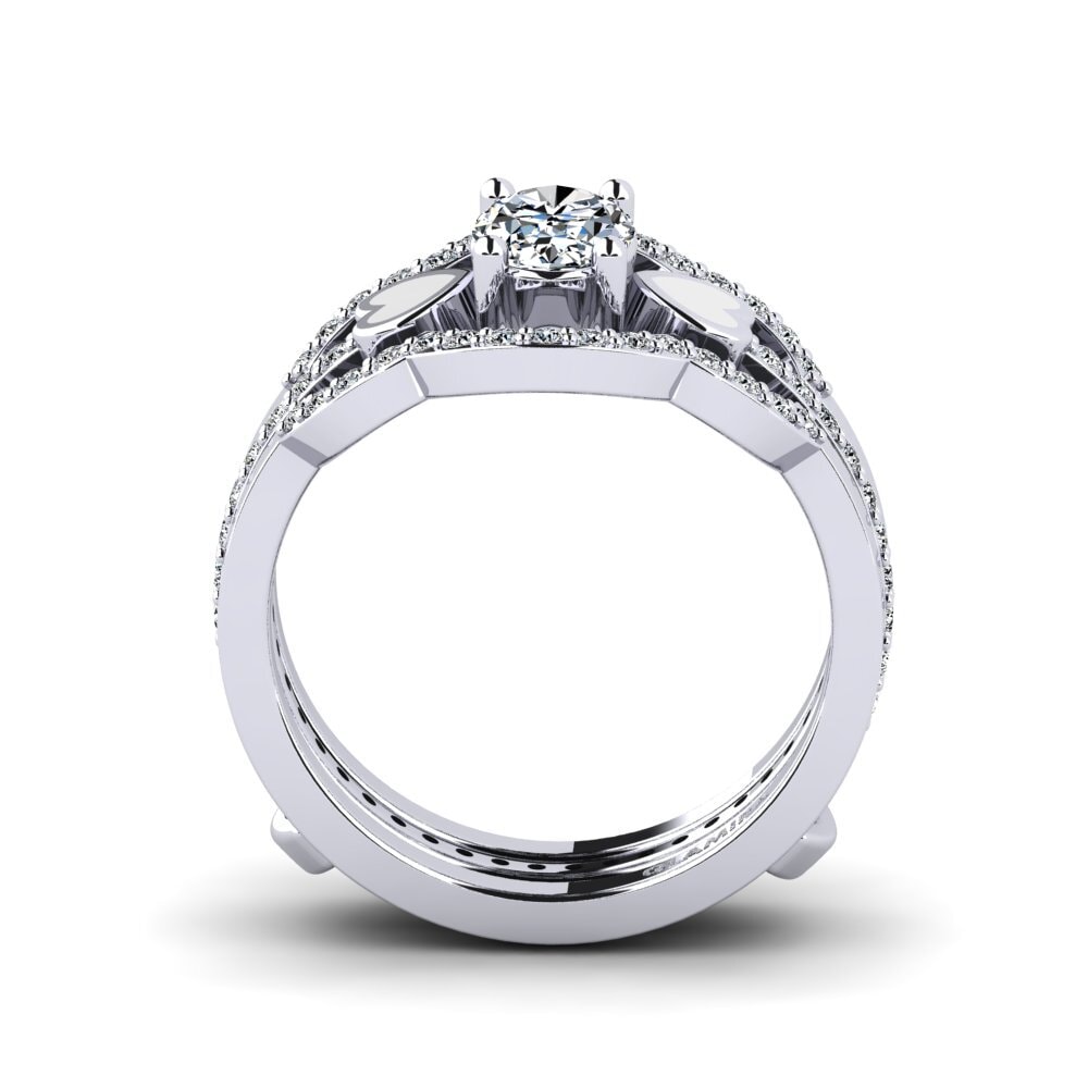 950 Palladium Ring Vigetea - SET