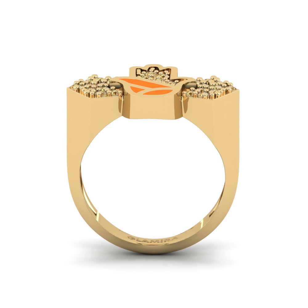 Brown Diamond Pinky Ring Vikela
