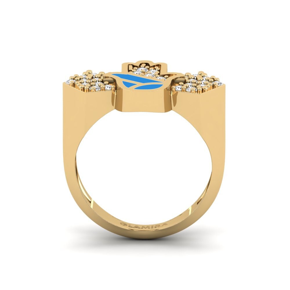 Weißer Saphir Pinker Ring Vikela