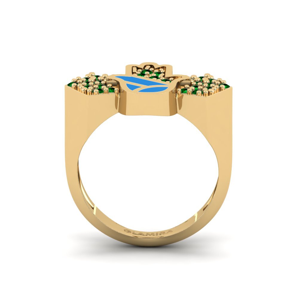 Green Zirconia Pinky Ring Vikela
