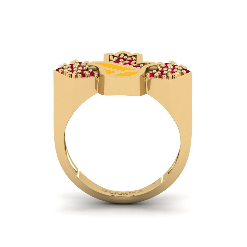 Red Zirconia Pinky Ring Vikela