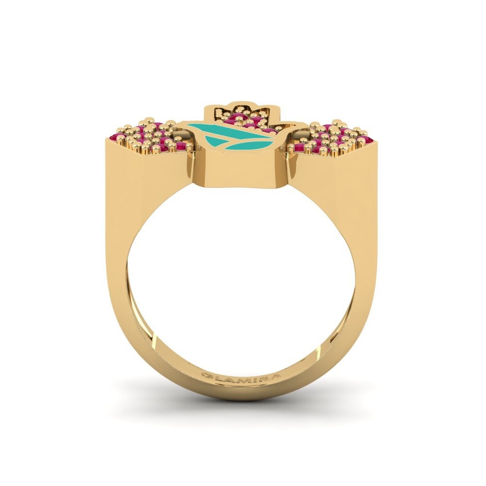 Ruby Pinky Ring Vikela