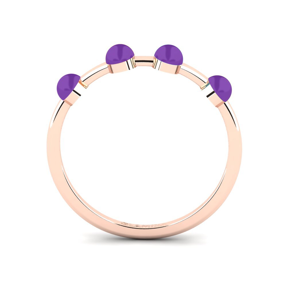 14ct Rose Gold Ring Vind - B