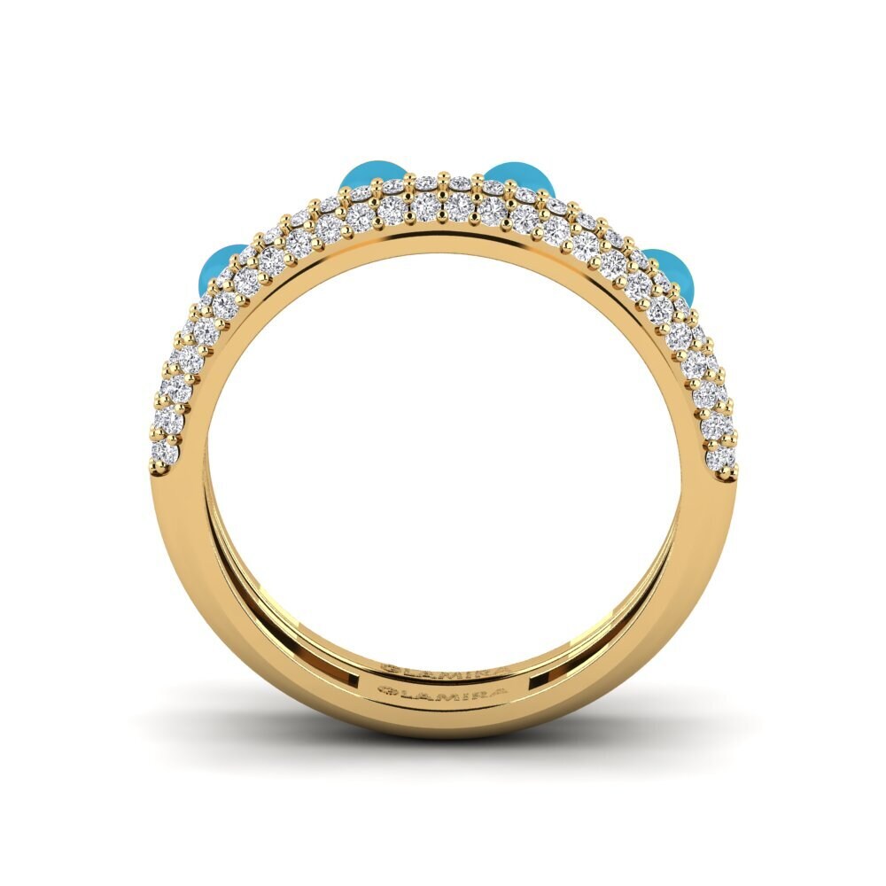 Gelbgold 750 Stapelbarer Ring Vind