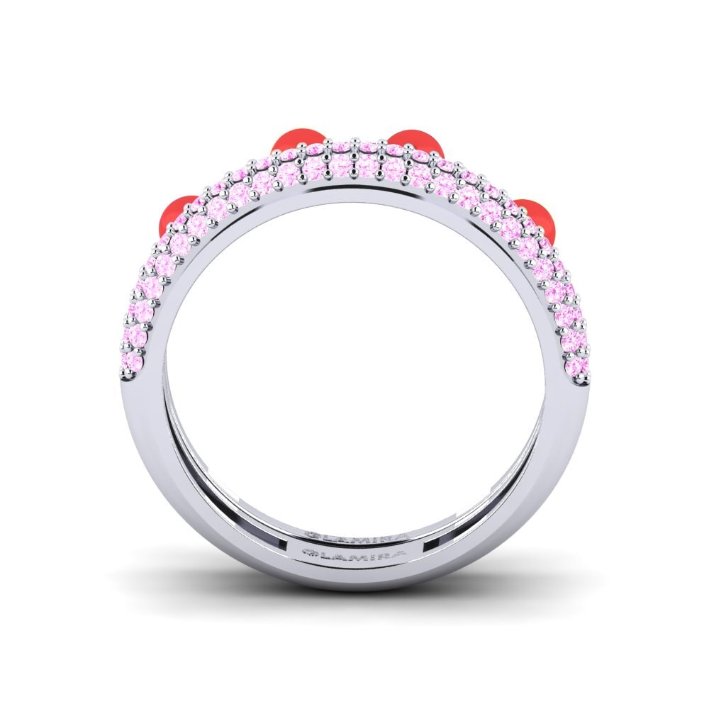 Pink Sapphire Stackable Ring Vind