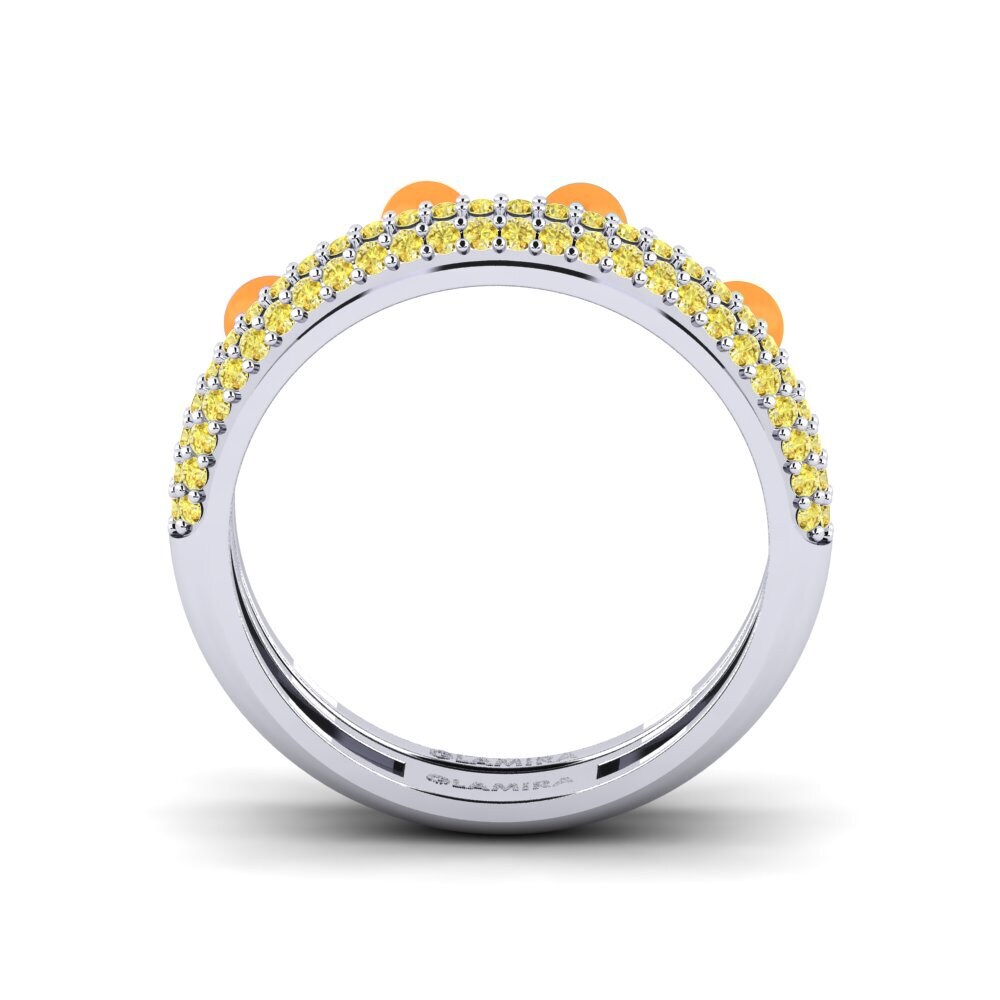 Gelber Saphir Stapelbarer Ring Vind