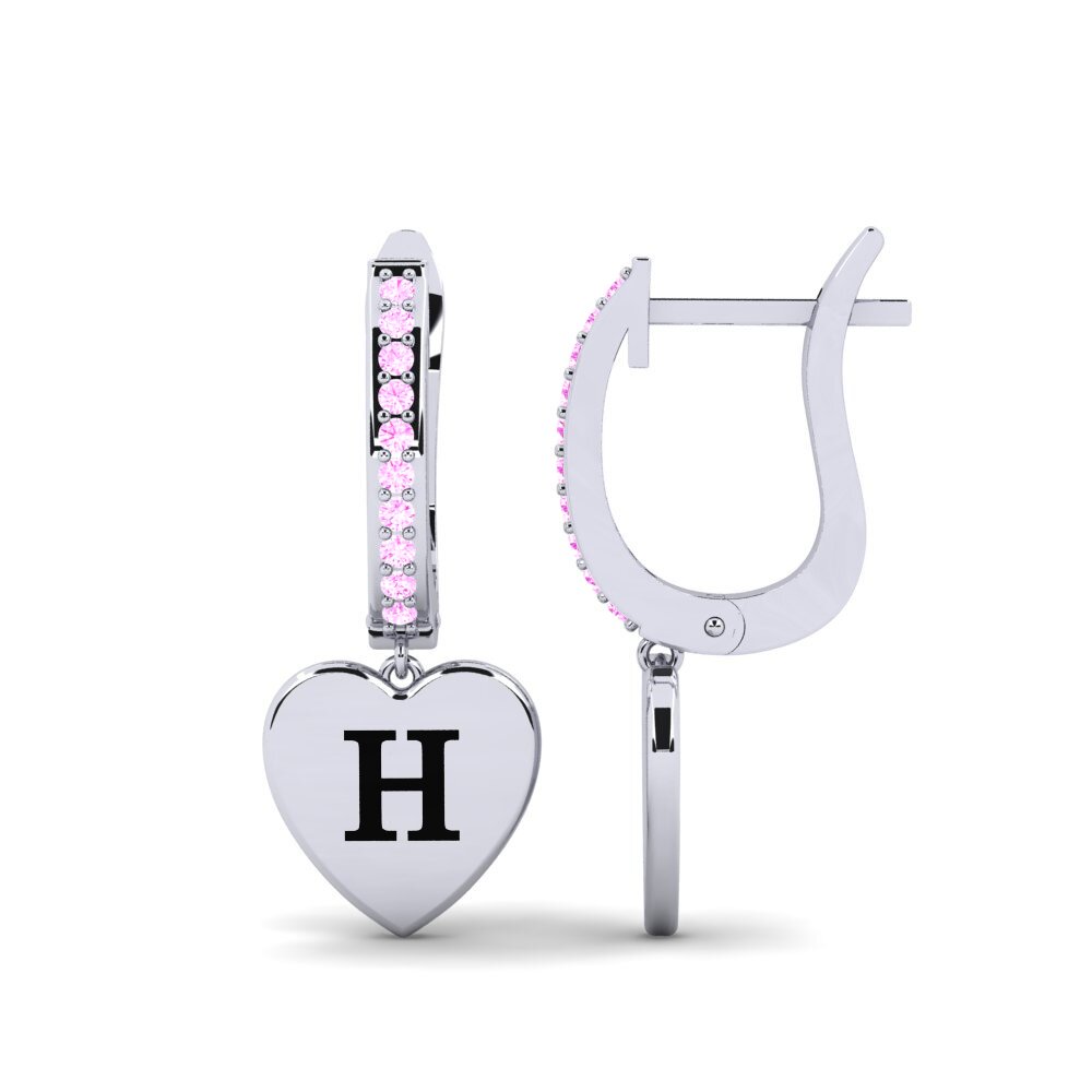Pink Sapphire Women's Earring Vingtieme - H
