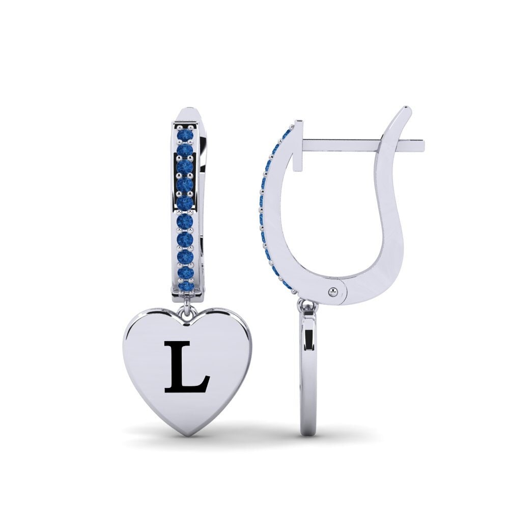 Dark Blue Zirconia Women's Earring Vingtieme - L