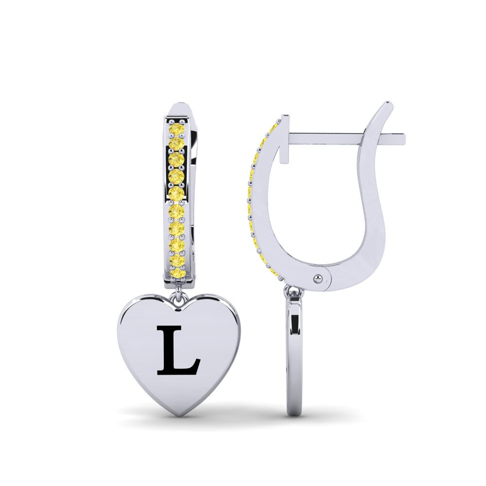 Yellow Sapphire Women's Earring Vingtieme - L