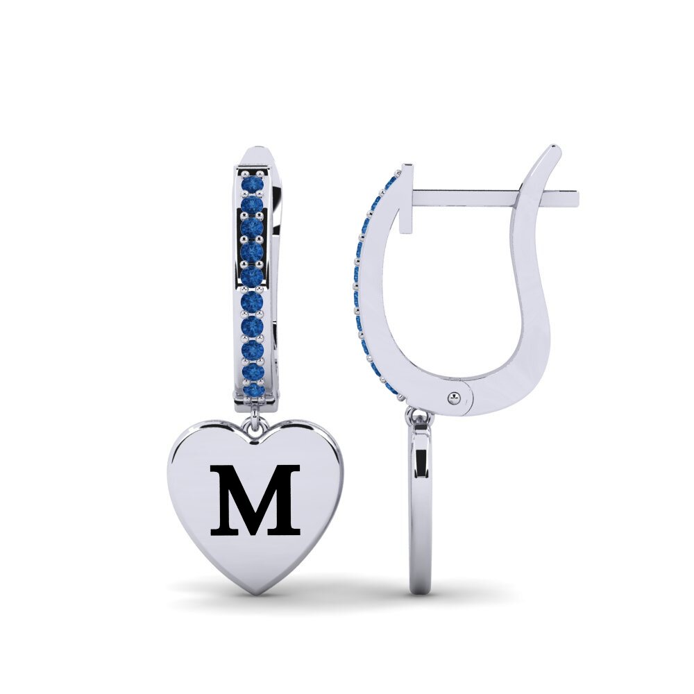 Dark Blue Zirconia Women's Earring Vingtieme - M