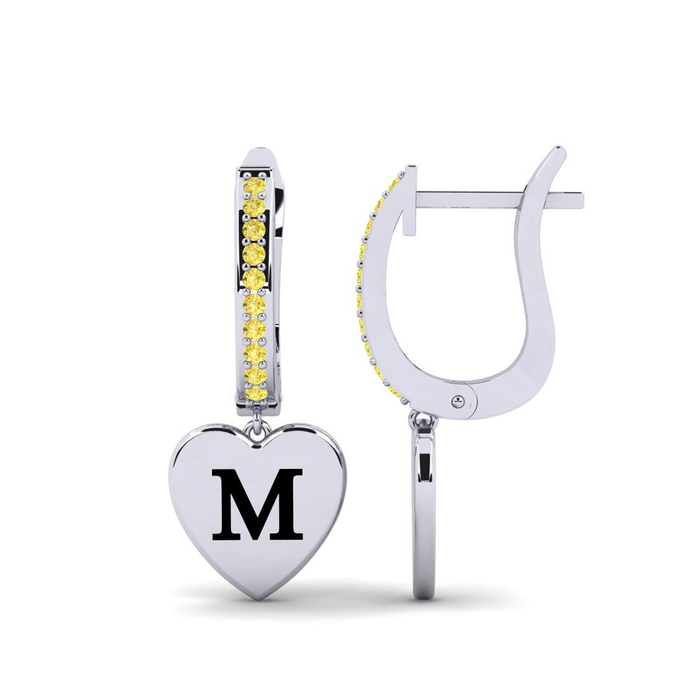 Yellow Sapphire Women's Earring Vingtieme - M