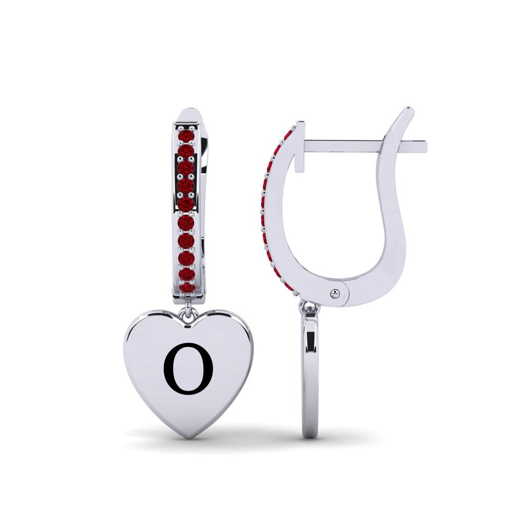 Red Zirconia Women's Earring Vingtieme - O