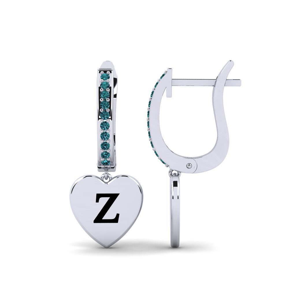 Blue Diamond Women's Earring Vingtieme - Z