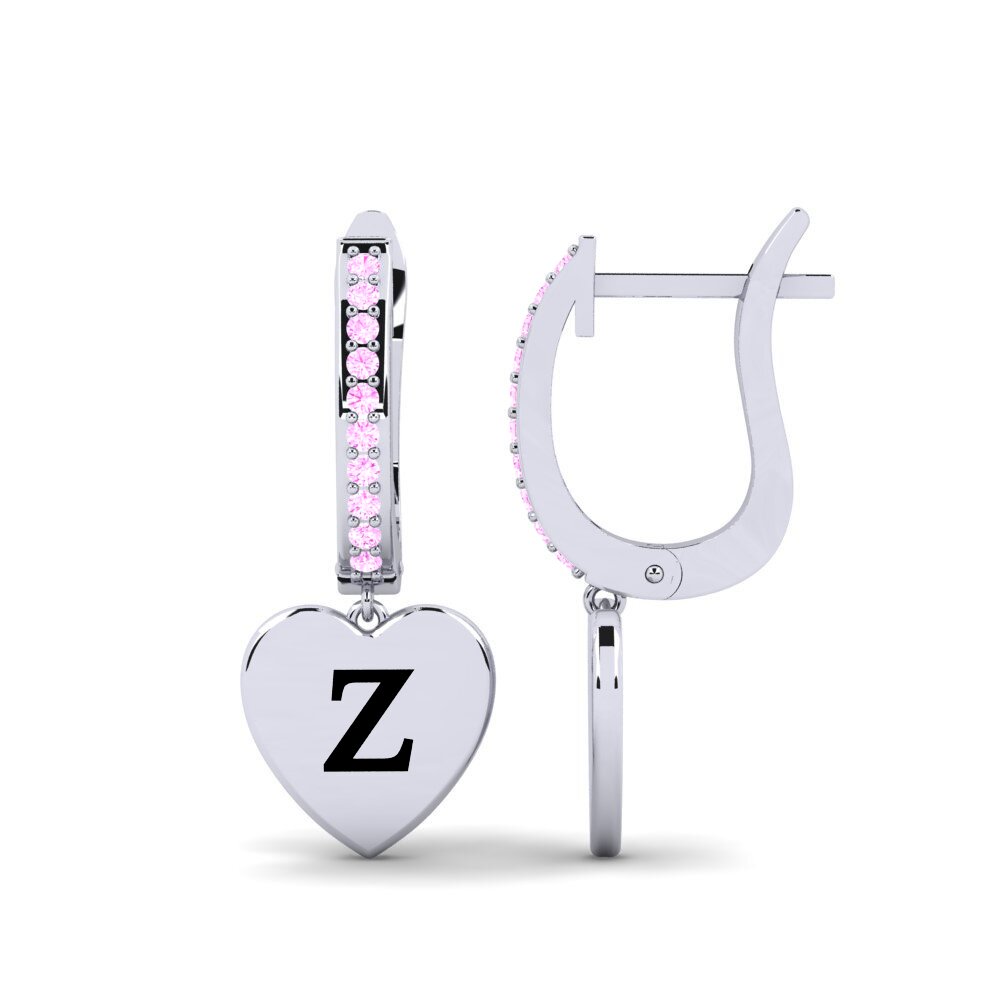 Pink Sapphire Women's Earring Vingtieme - Z