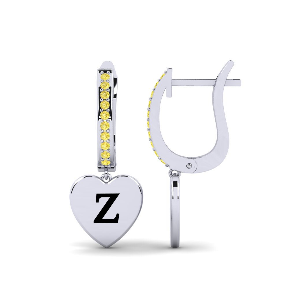 Yellow Sapphire Women's Earring Vingtieme - Z