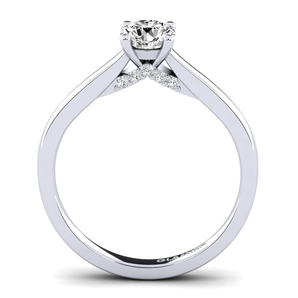 Moissanite Engagement Ring Violet 0.5 crt