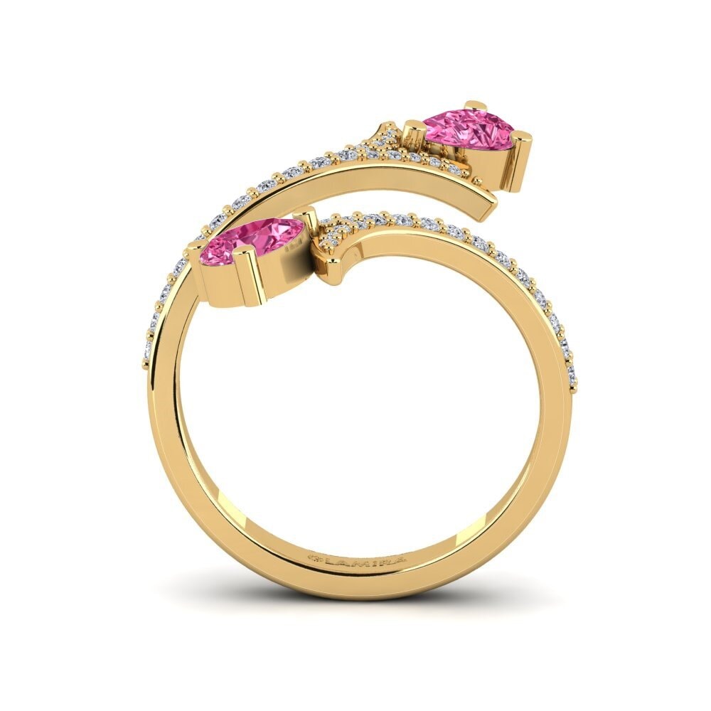 Turmalina Rosa SYLVIE Anel Viridescent