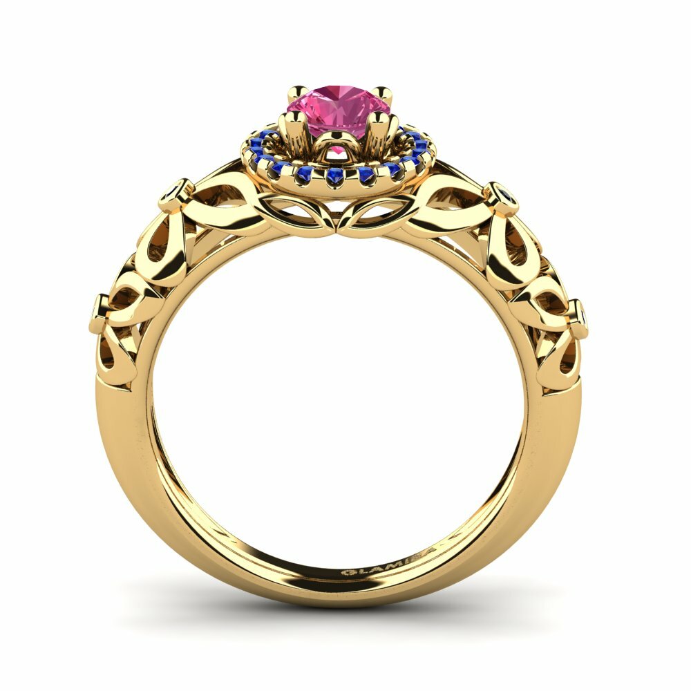 Bague de fiançailles Vivyan Tourmaline Rose