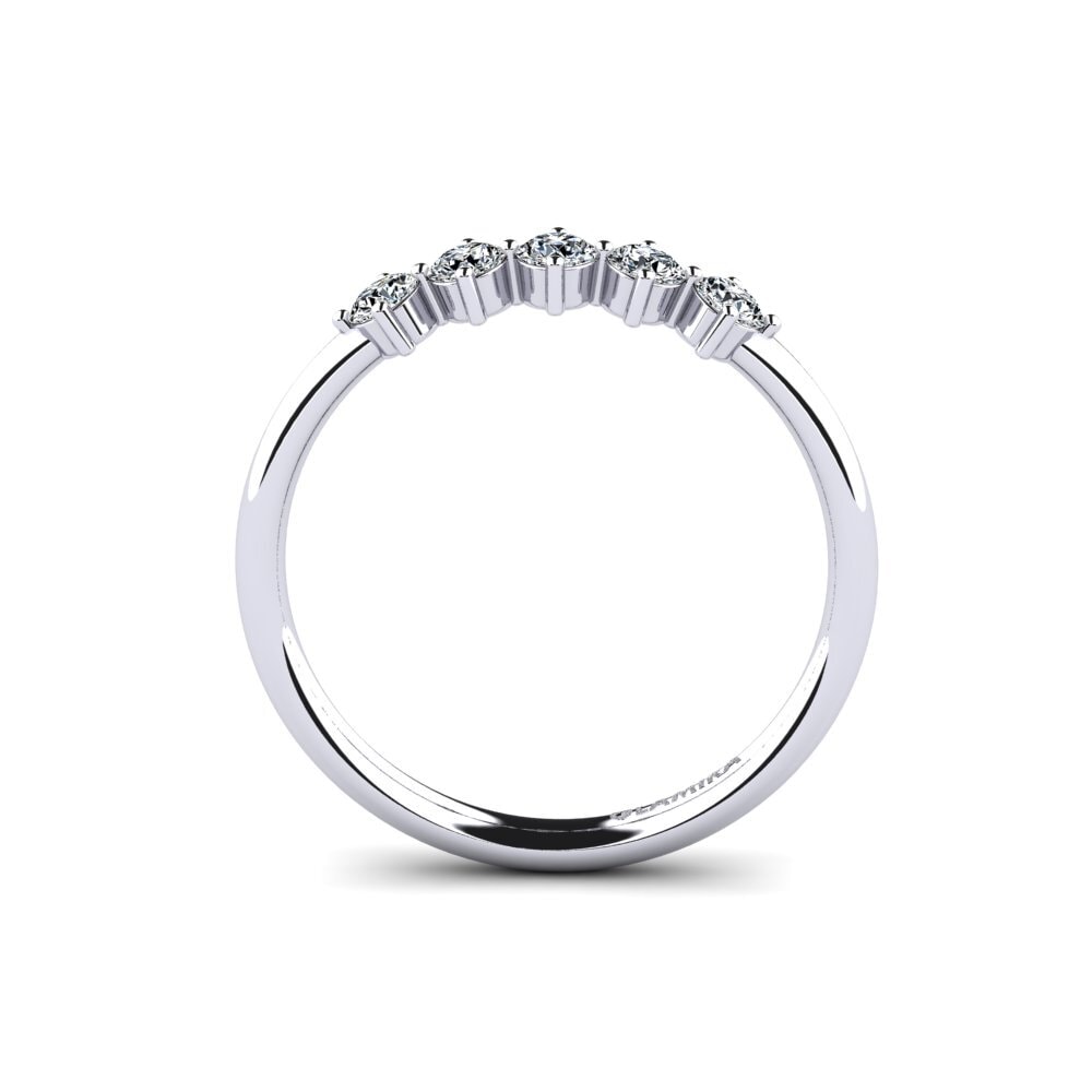 950 Platin Zirkonia Verlobungsring Viyanka