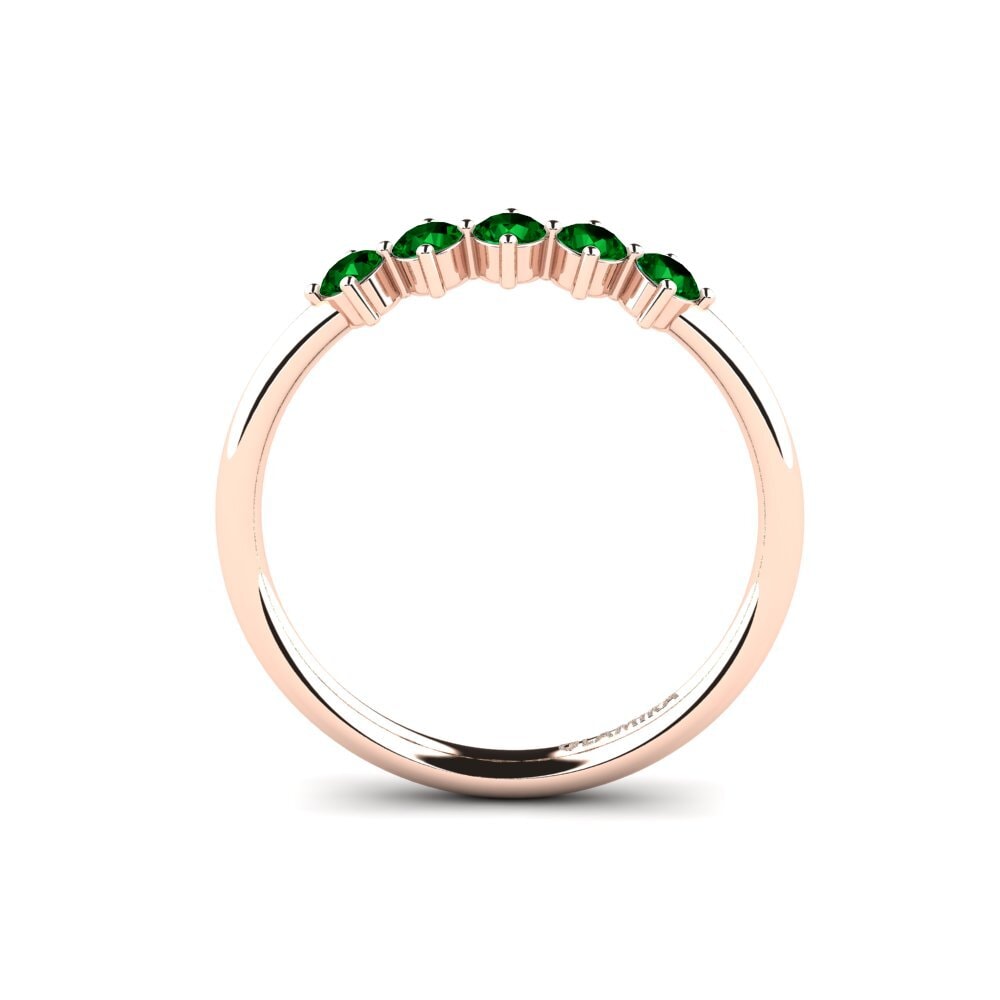 Green Zirconia Engagement Ring Viyanka