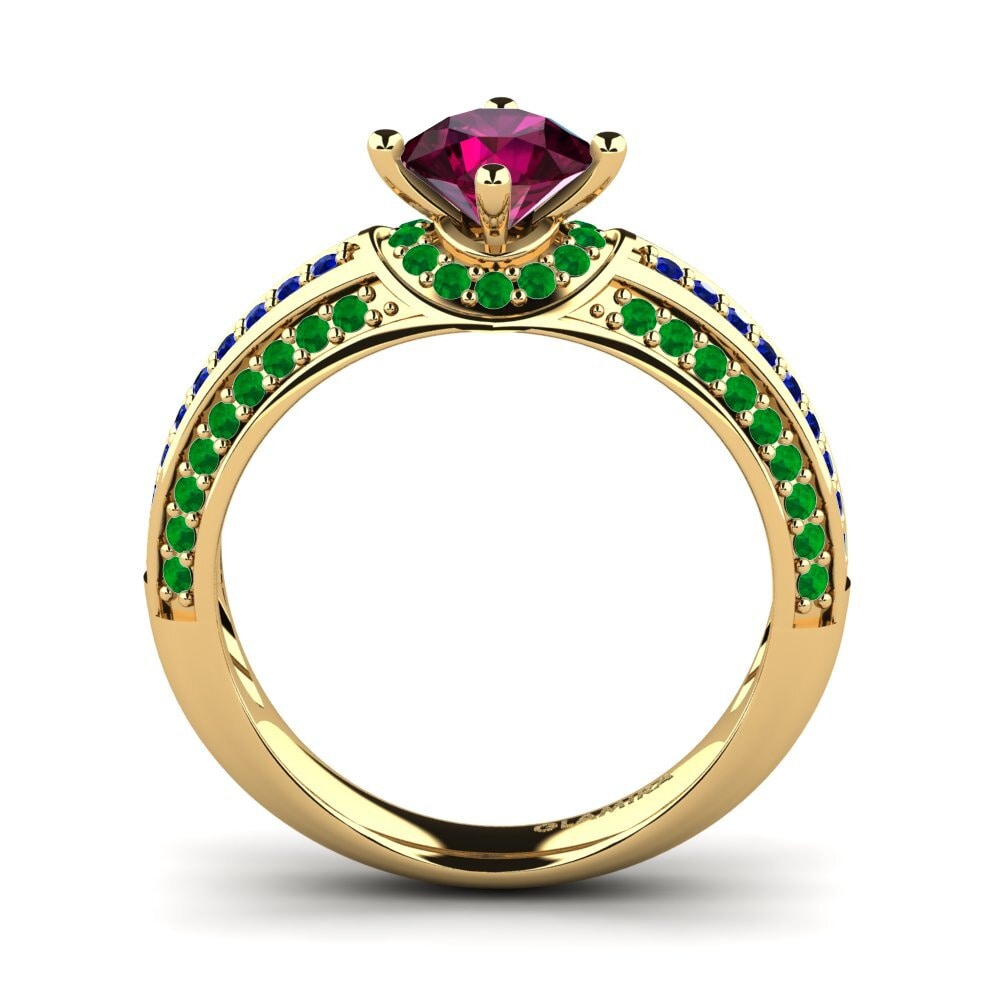 Rhodolite Garnet Engagement Ring Voileta