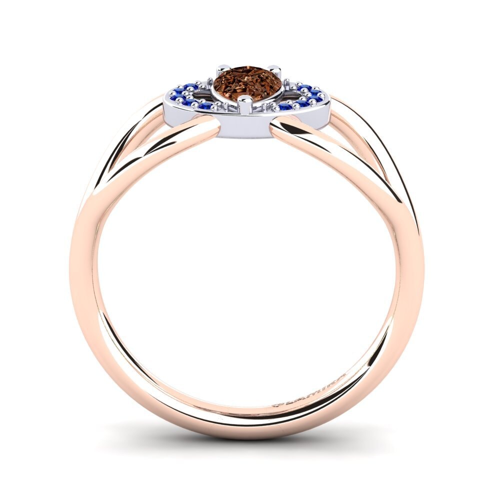 14k Rose & White Gold Engagement Ring Vontressa