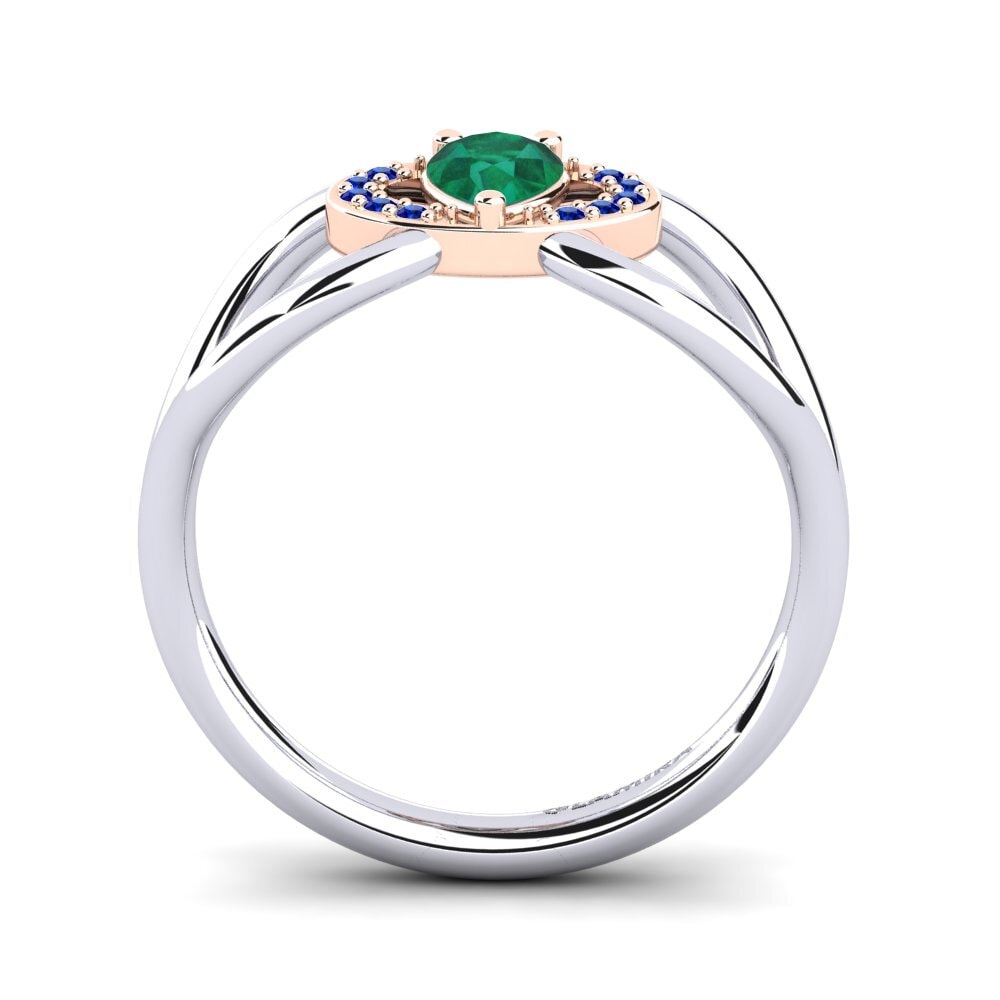 14k White & Rose Gold Engagement Ring Vontressa