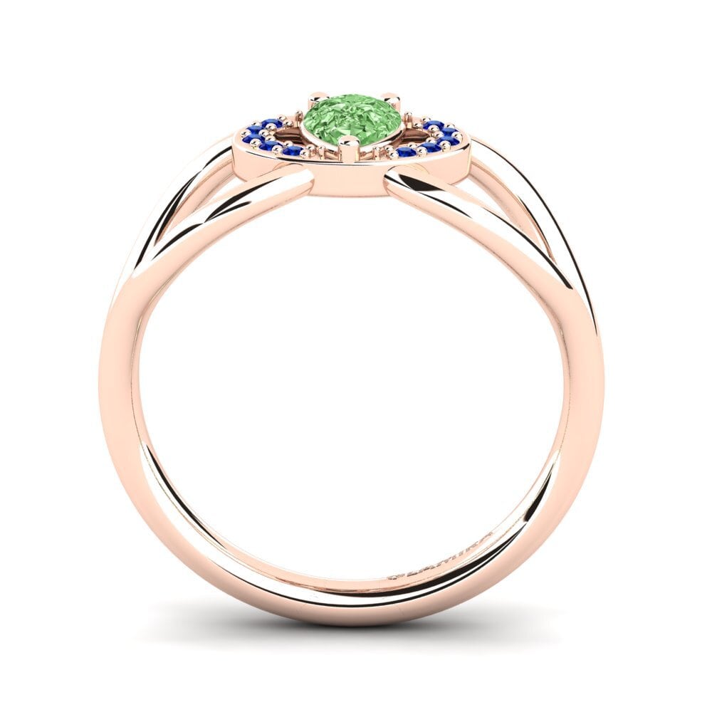Green Diamond Engagement Ring Vontressa