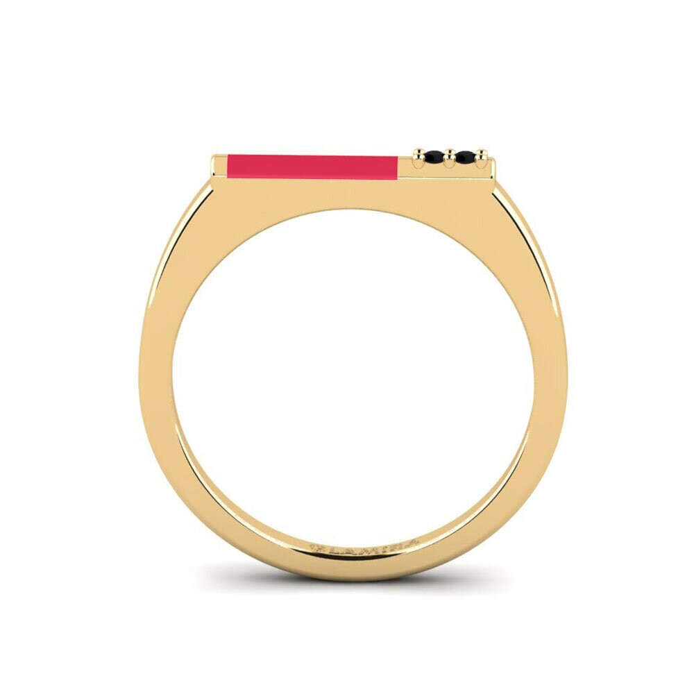Black Diamond Pinky Ring Vryonisi