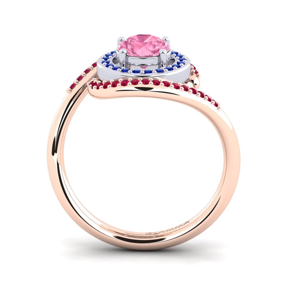 14k Rose & White Gold Engagement Ring Vulnavia