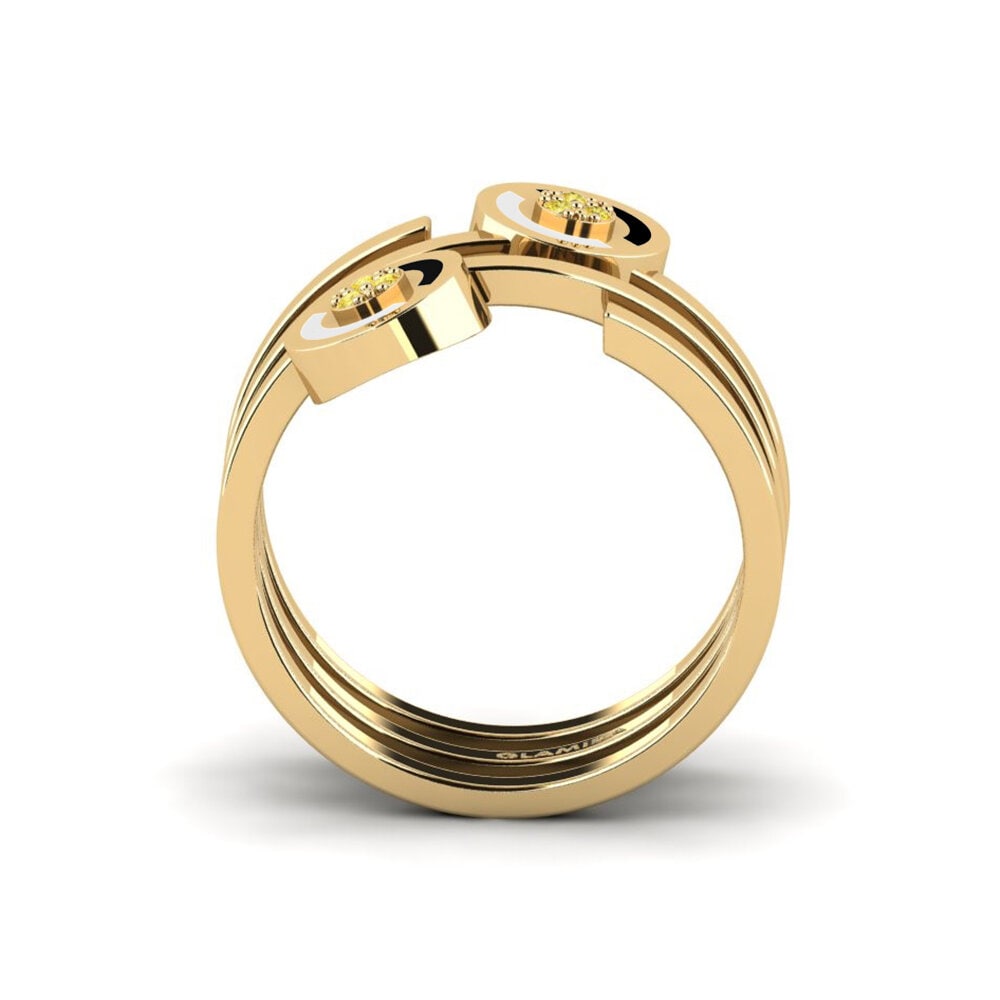Zafiro amarillo Anillo Wagnerx