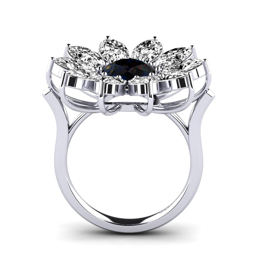 Opalo Negro Anillo Walcott