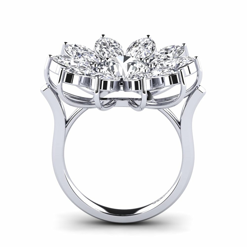 Circón Blanco Anillo Walcott