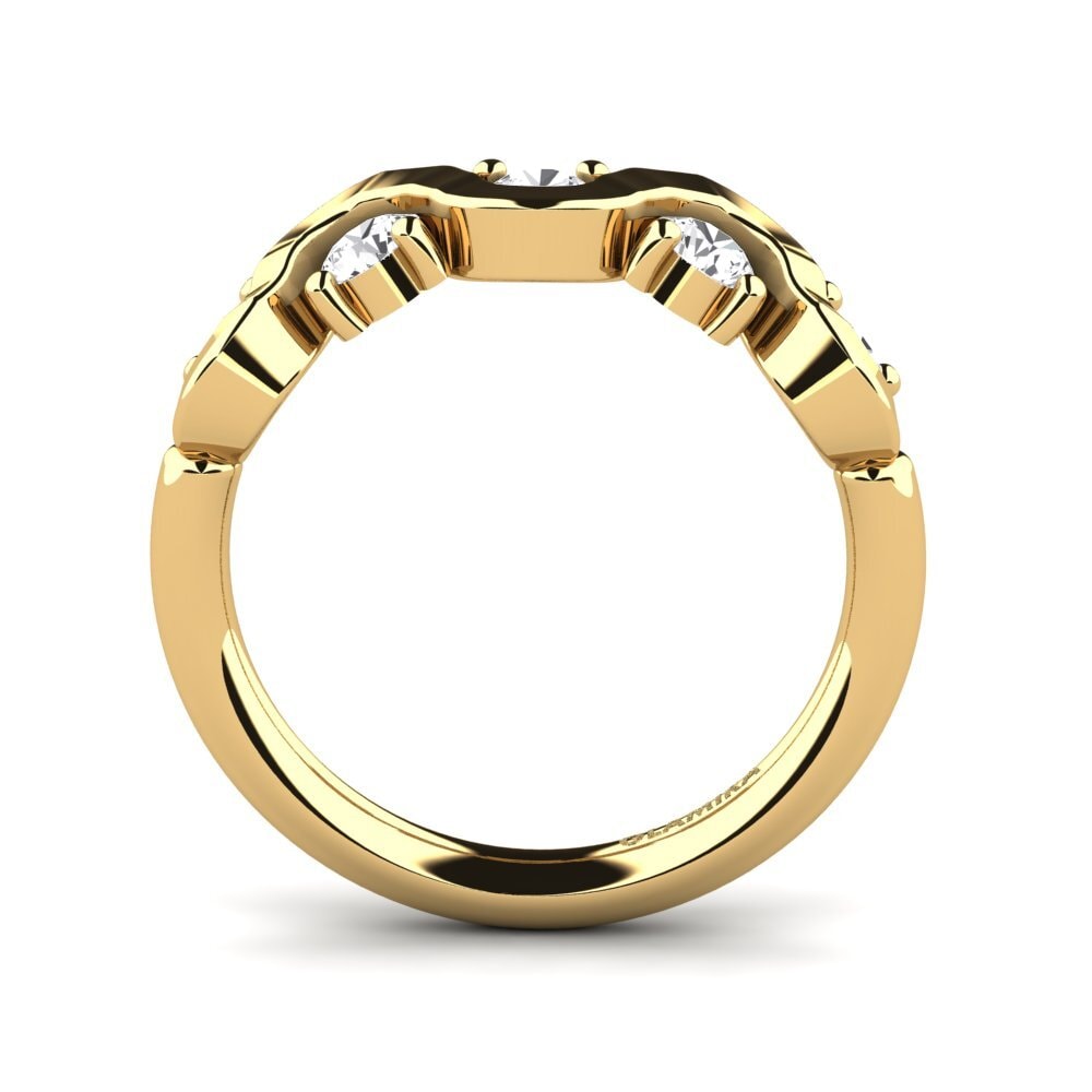 Zafiro blanco Anillo Wanissa