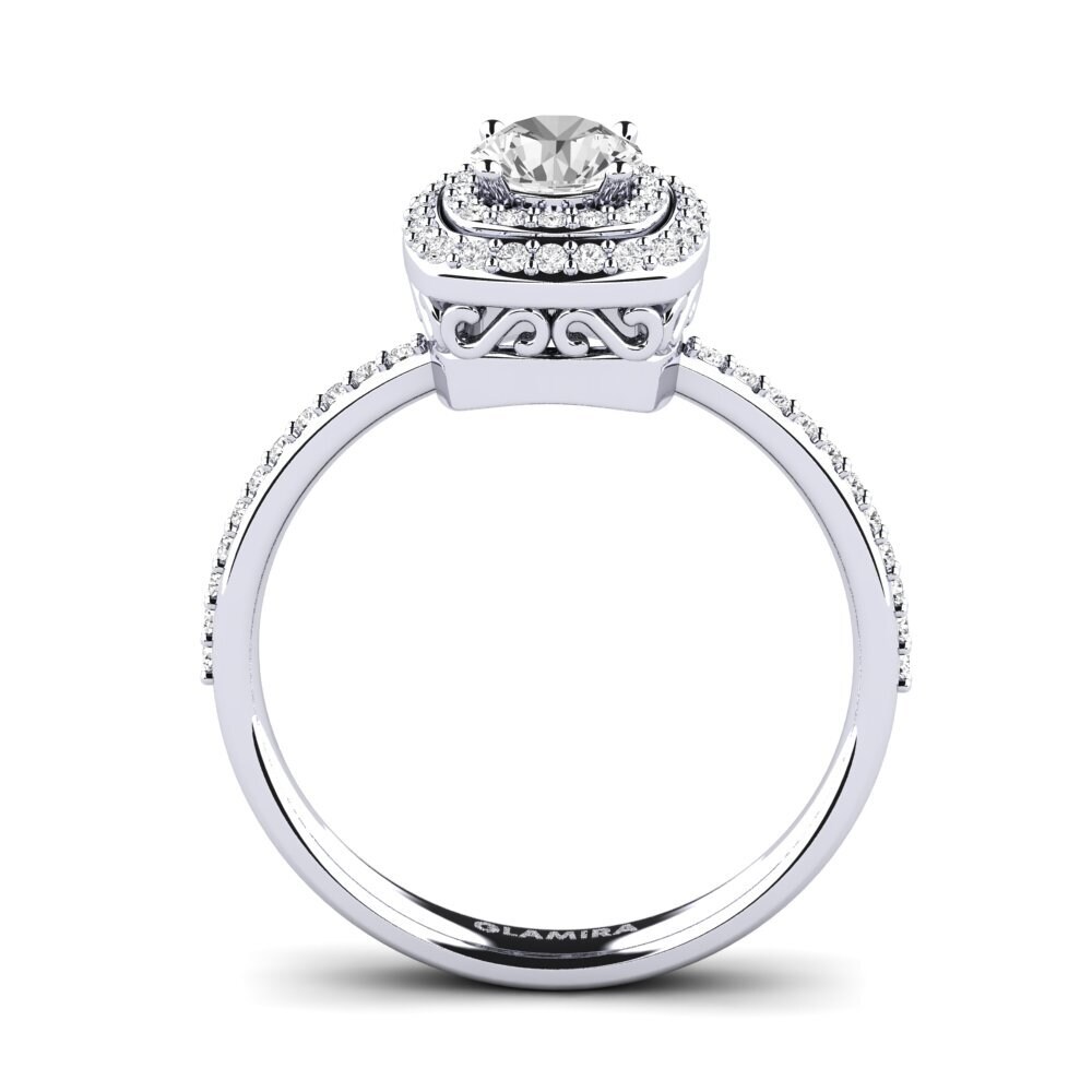 White sapphire Engagement Ring Wasko