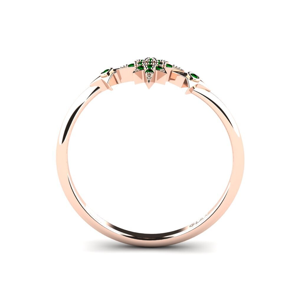 Circonita Verde Anillo Wazn