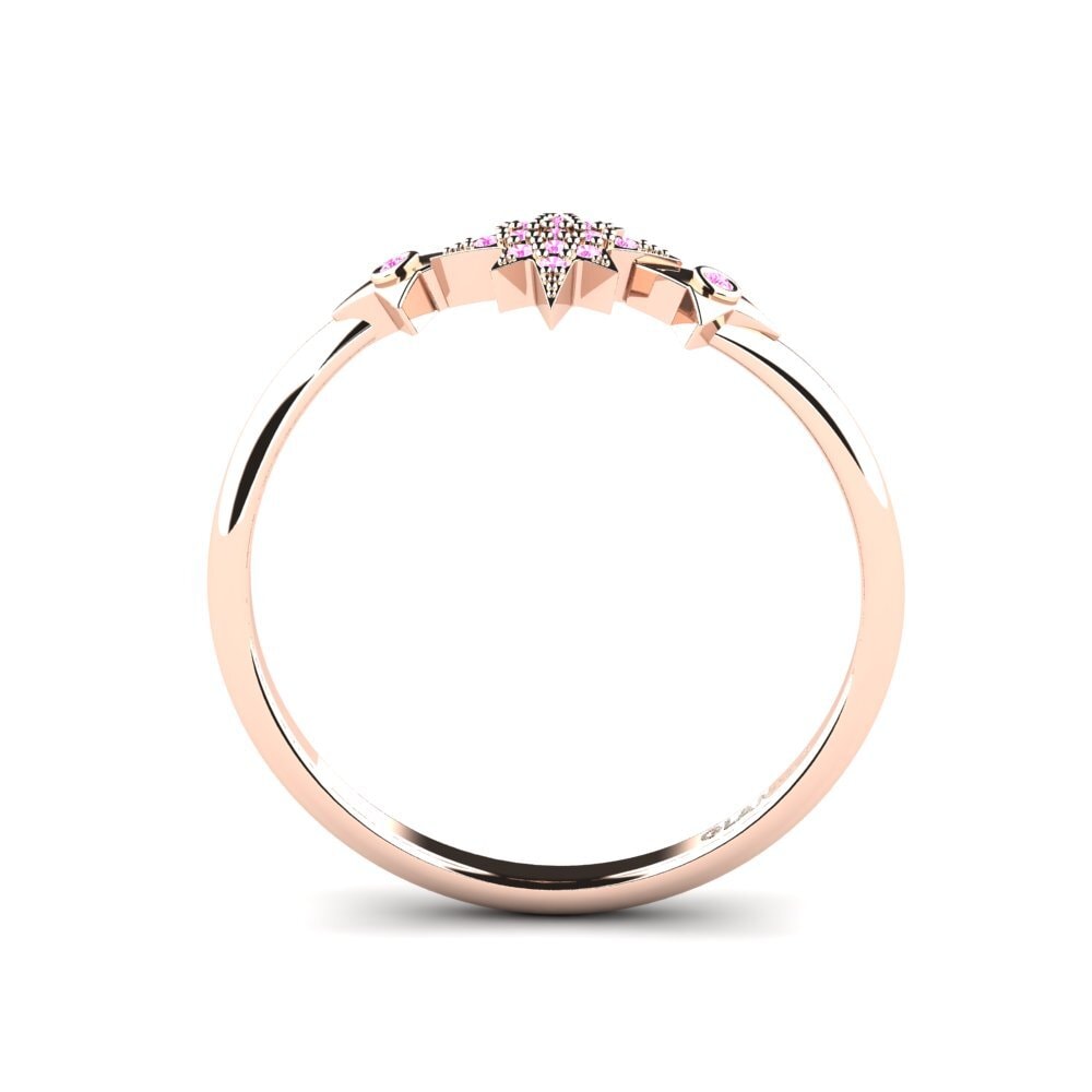 Zafiro Rosado Anillo Wazn