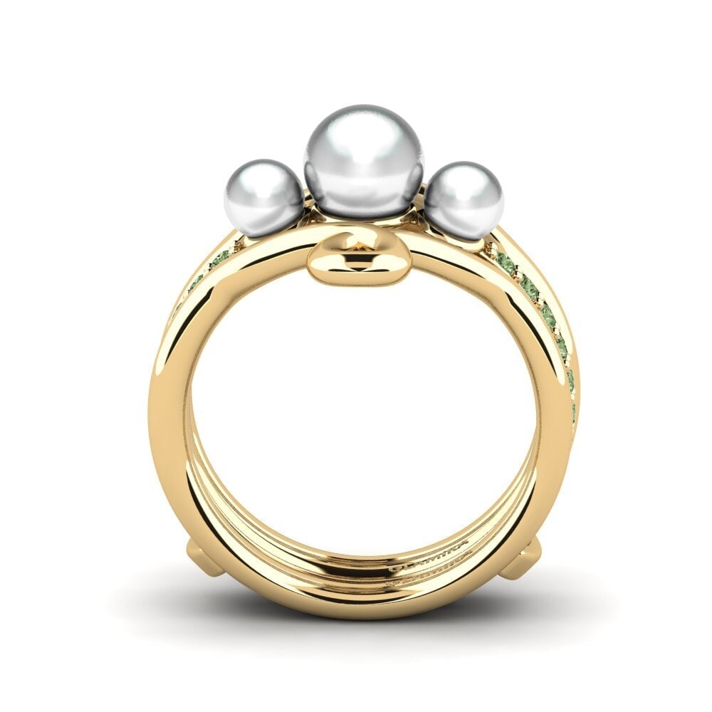 Green Diamond Ring Webo SET