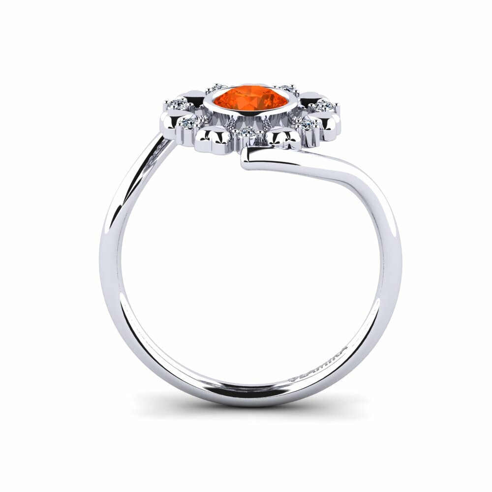 Opale de Feu Bague Weded