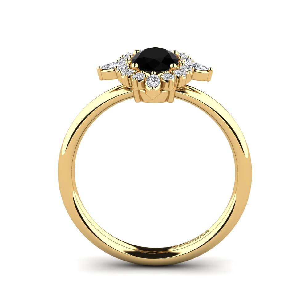 Black Diamond Engagement Ring Wellons