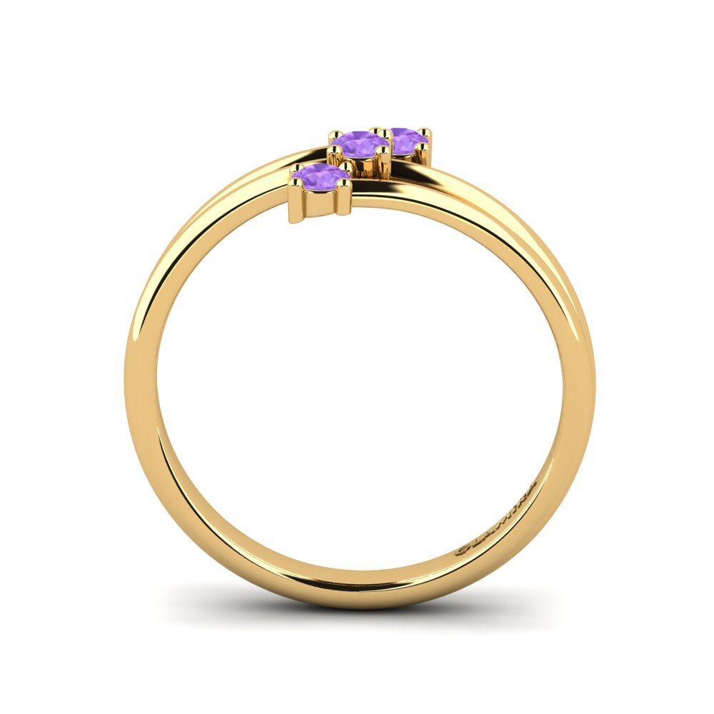 Amatista Anillo de compromiso Welly