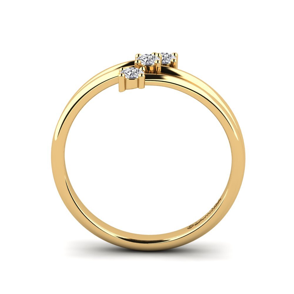Diamante cultivado en laboratorio Anillo de compromiso Welly