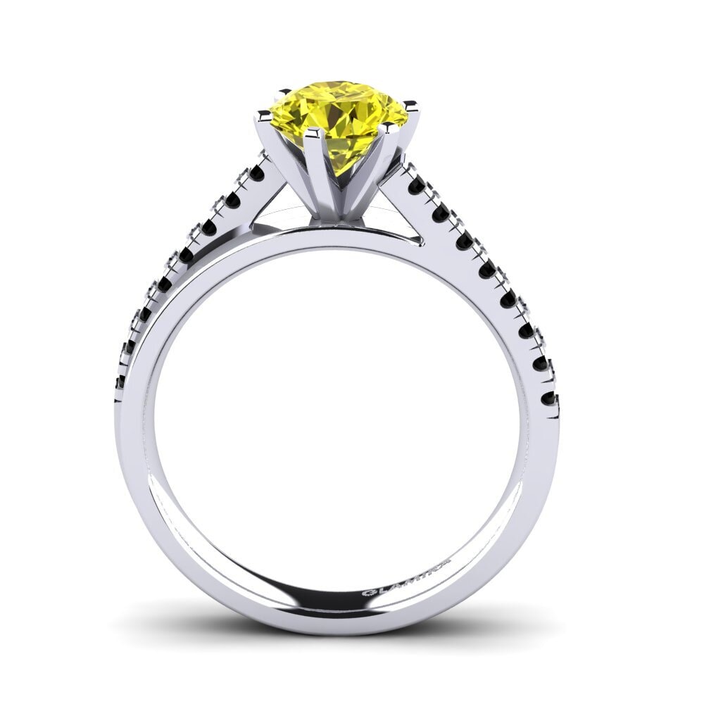 Yellow Diamond Engagement Ring Wesle 1.0 crt